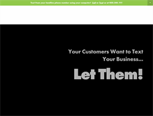 Tablet Screenshot of businesstextbox.com